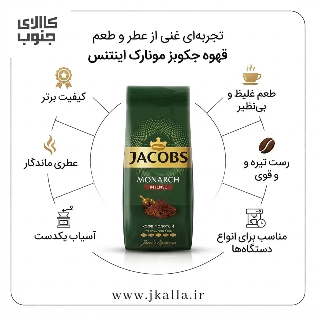 قهوه جاکوبس مونارچ اینتنس ۲۳۰ گرم — تصویر ۴