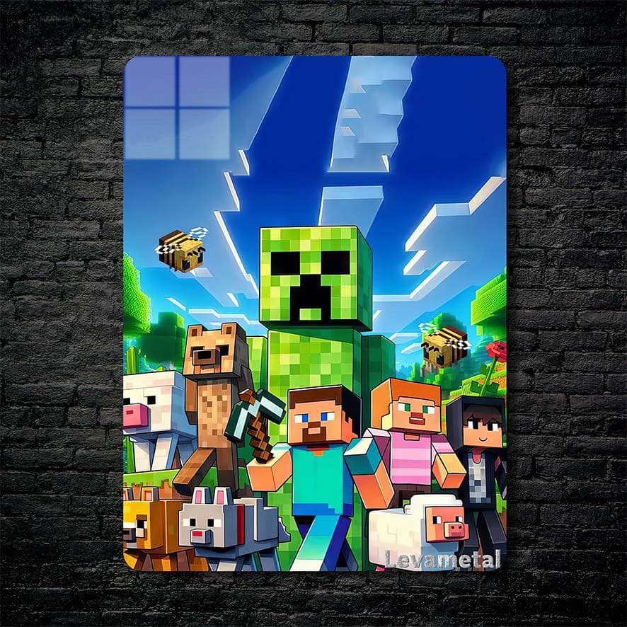 متال پوستر بازی ماینکرفت Minecraft با کد A-669