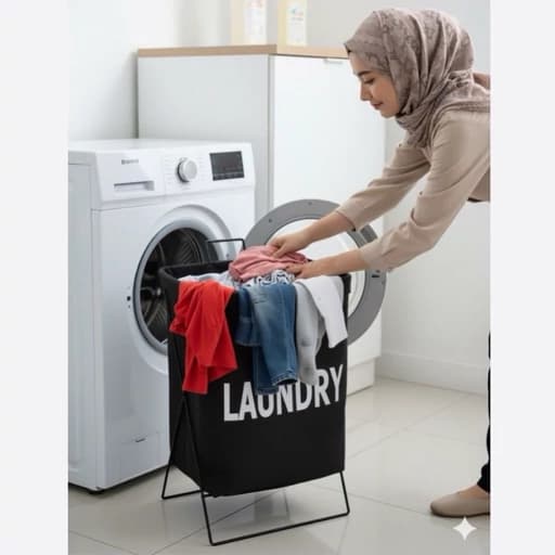 لاندری باکس و نظم دهنده لباس تاشو WS فیلبندشاپ مدل 849227
