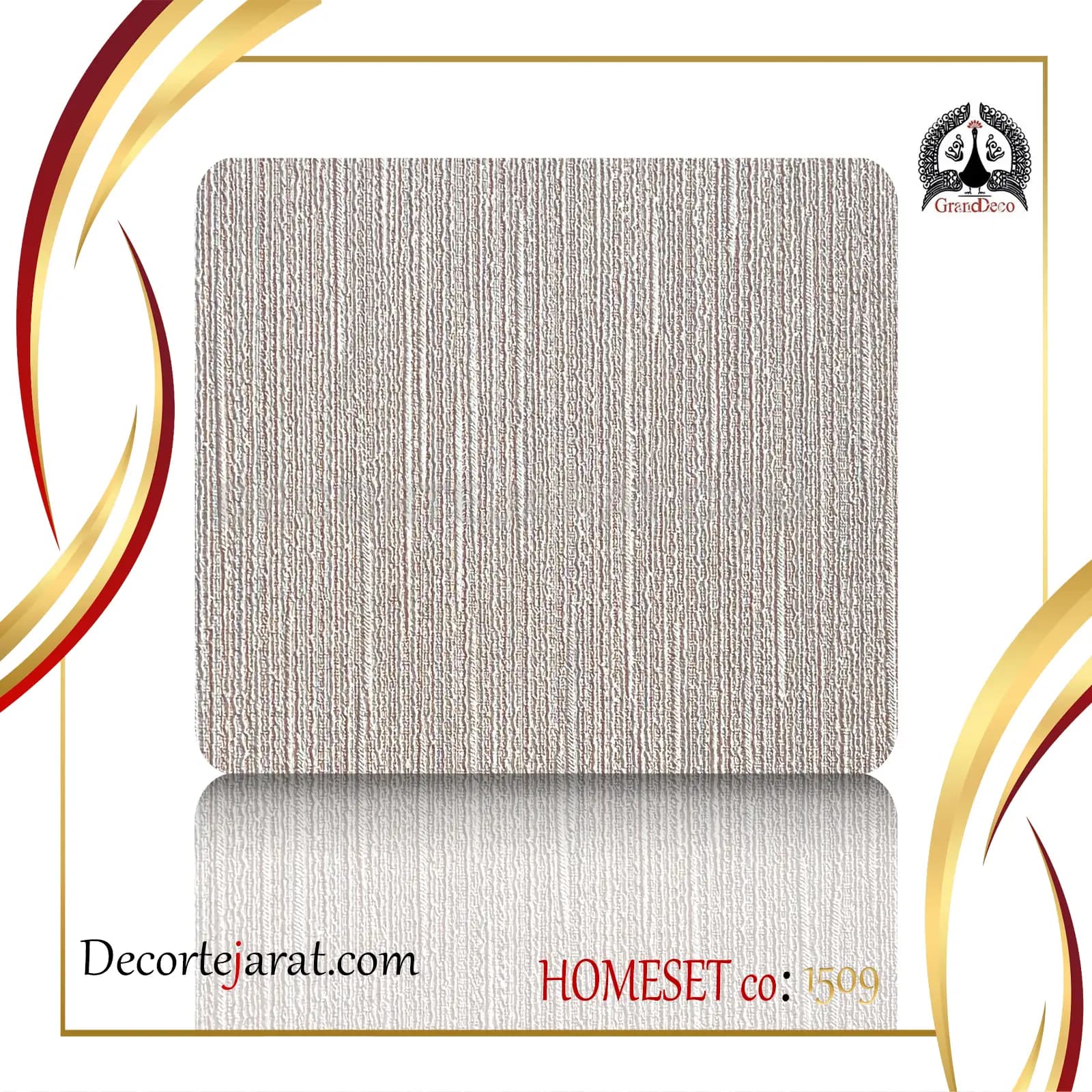 کاغذ دیواری طوسی آبی راه راه HS-1509