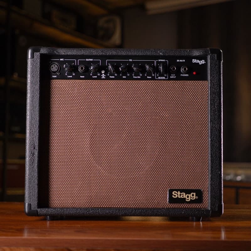 امپ گیتار آکوستیک اِستَگ Stagg 20 AA R Acoustic/mic Combo