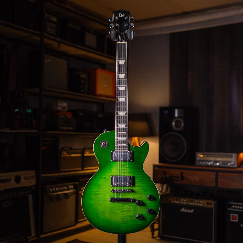 گیتار الکتریک طرح اِل تی دی LTD Les Paul Green — تصویر ۷