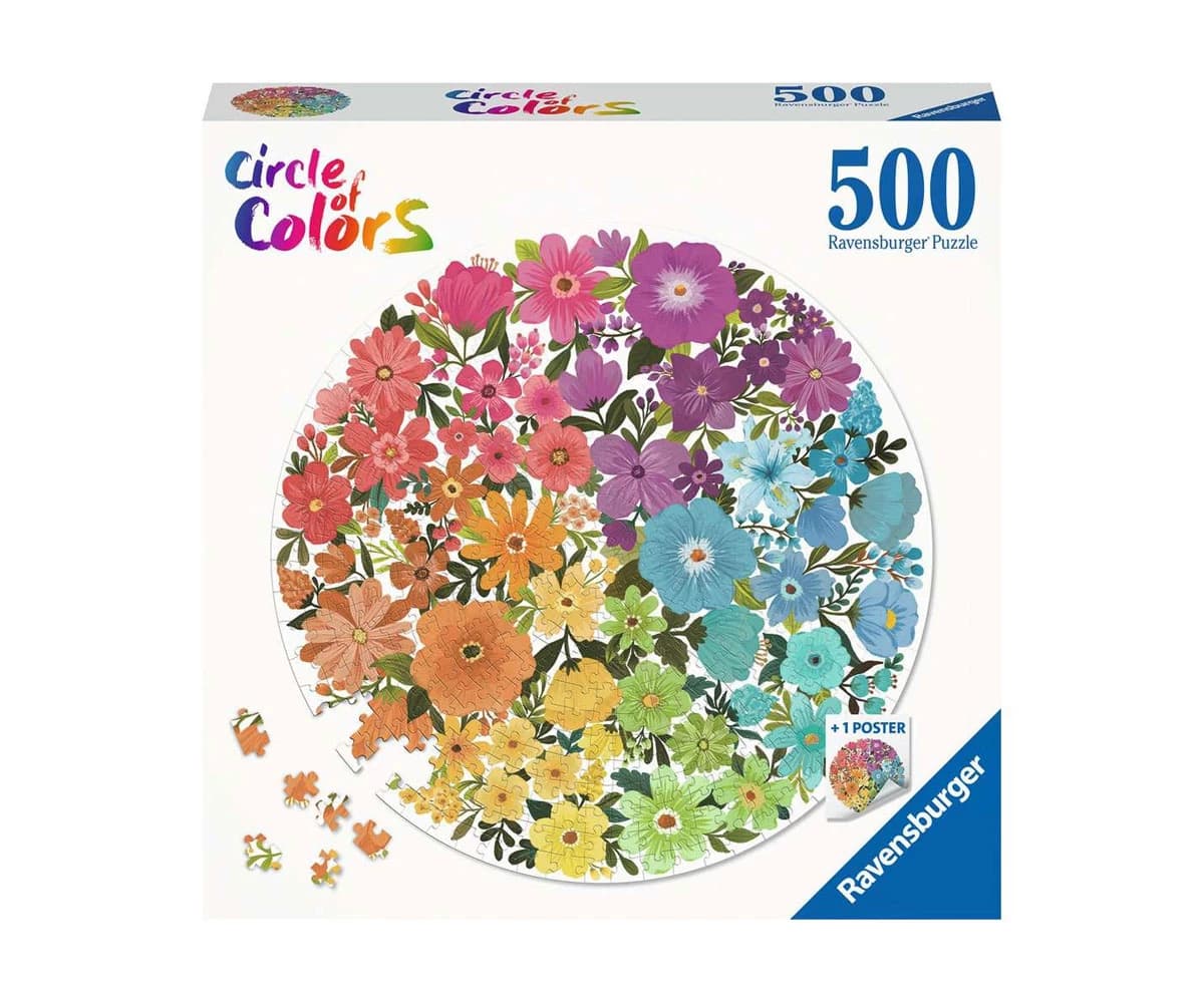 پازل 500 تكه رونزبرگر طرح Flowers Circular كد 17167