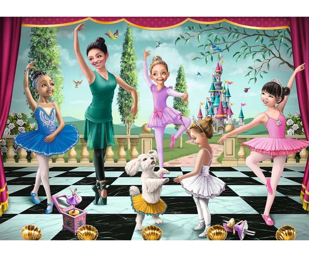 پازل 60 تكه رونزبرگر طرح Ballet Rehearsal كد 05165 — تصویر ۲