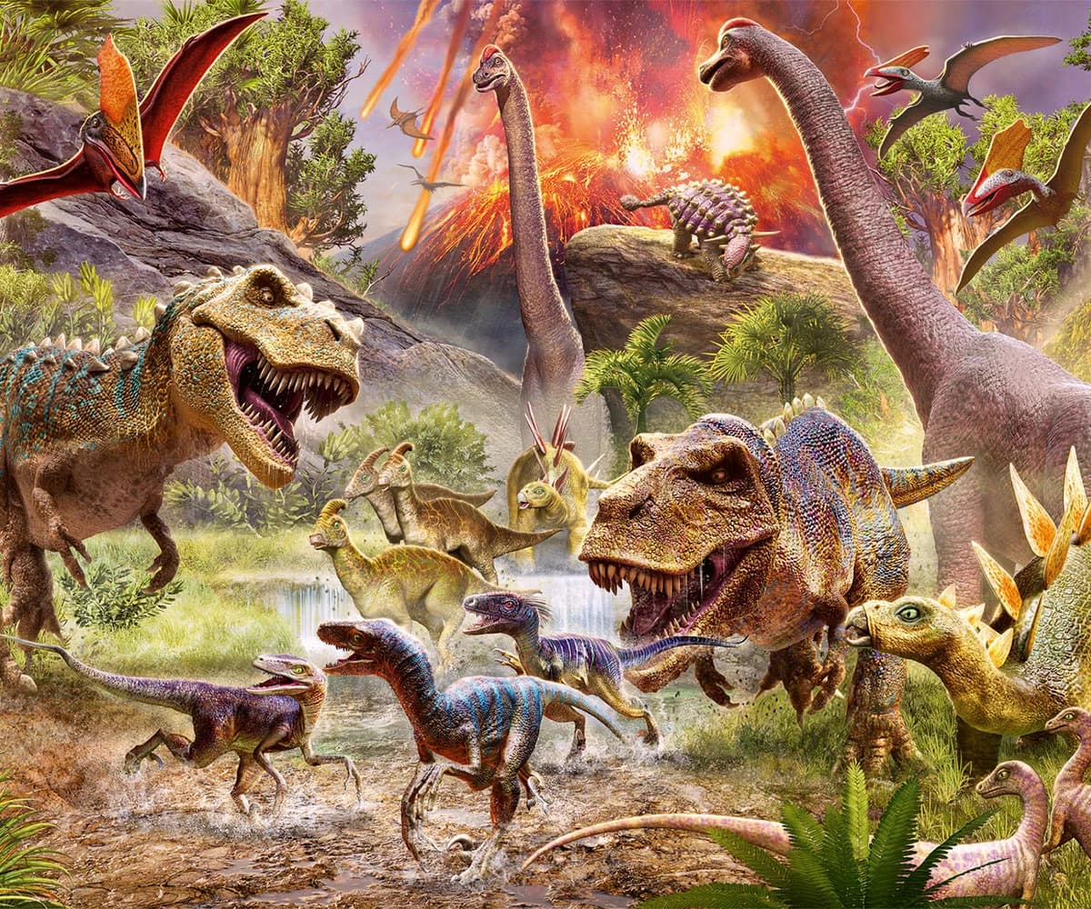پازل 60 تكه رونزبرگر طرح Dinosaur Dash كد 05164 | بازی توی — تصویر ۲