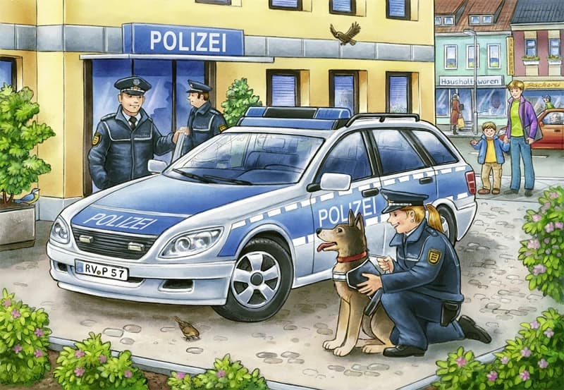 پازل 24 تكه رونزبرگر طرح Police and Firefighters كد 07574 — تصویر ۳