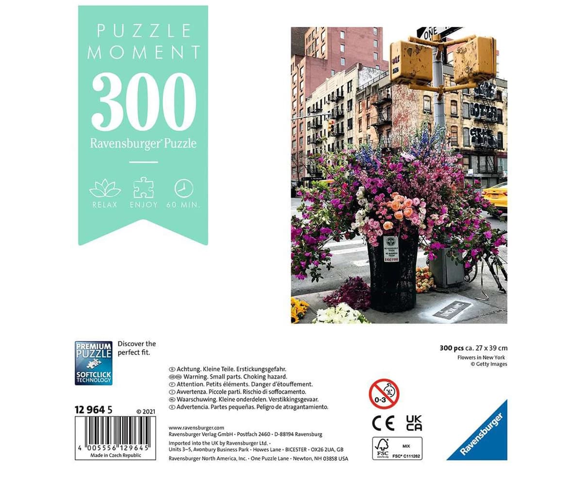 پازل 300 تكه رونزبرگر طرح Flowers in New York كد 12964 — تصویر ۲