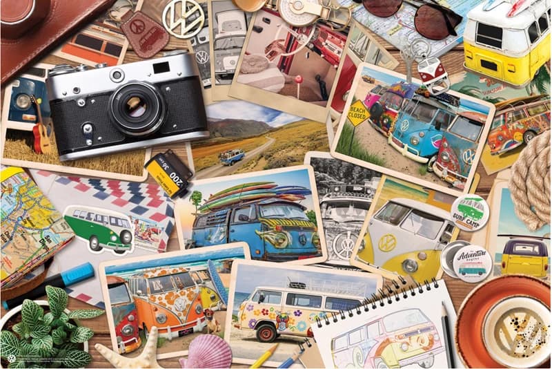 پازل 550 تكه جعبه ای یوروگرافیک طرح VW Road Trips كد 5576-8551 — تصویر ۲