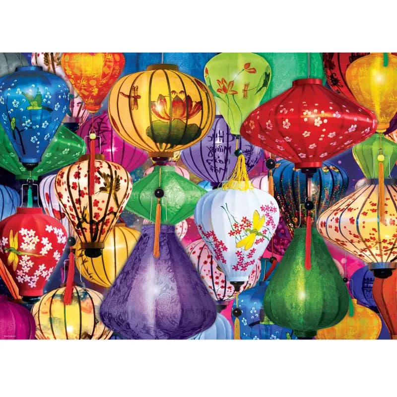 پازل 1000 تكه یوروگرافیک طرح Asian Lanterns كد 5469-6000 — تصویر ۳
