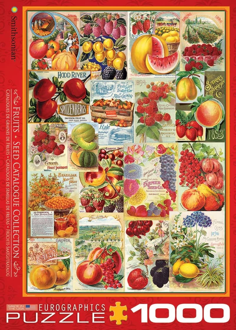 پازل 1000 تكه یوروگرافیک طرح Fruits, Seed Catalogue Collection كد 0818-6000