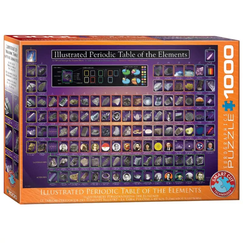 پازل 1000 تكه یوروگرافیک طرح Illustrated Periodic Table of the Elements كد 0258-6000