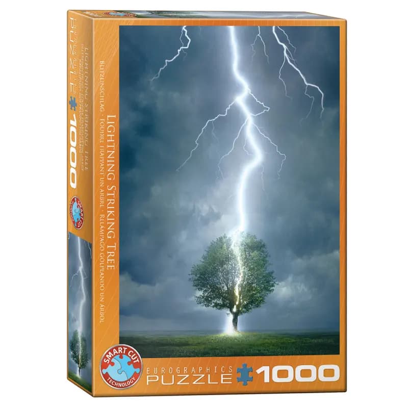 پازل 1000 تكه یوروگرافیک طرح Lightning Striking Tree كد 4570-6000