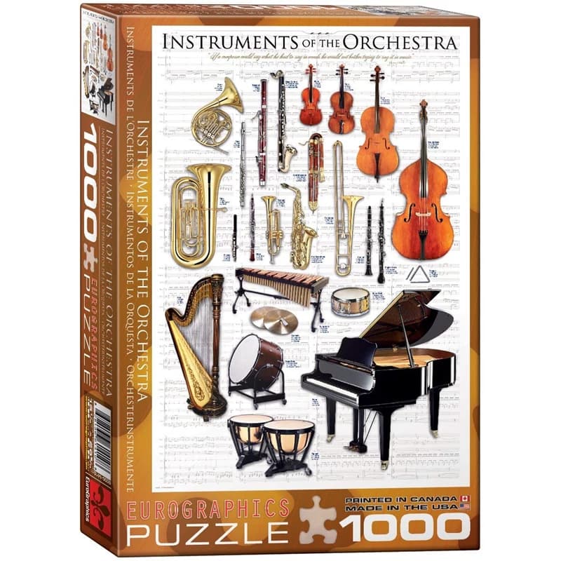 پازل 1000 تكه یوروگرافیک طرح Instruments of the Orchestra كد 1410-6000