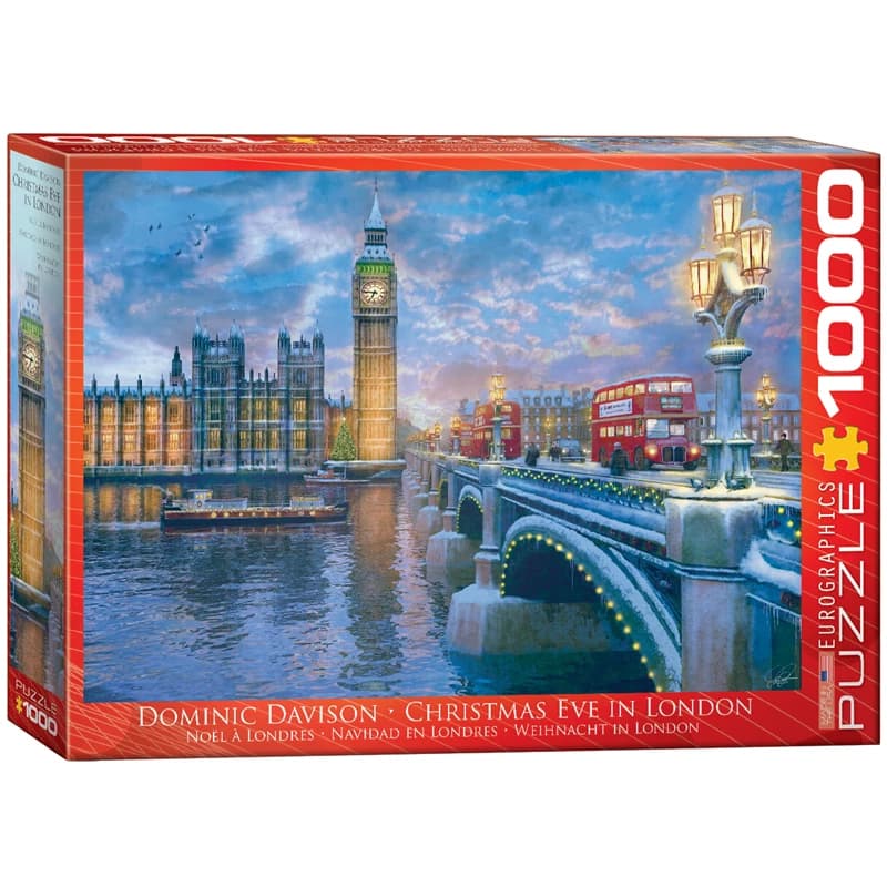 پازل 1000 تكه یوروگرافیک طرح Christmas Eve in London كد 0916-6000