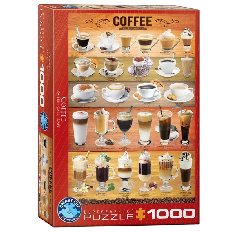 پازل 1000 تكه یوروگرافیک طرح Coffee كد 0589-6000