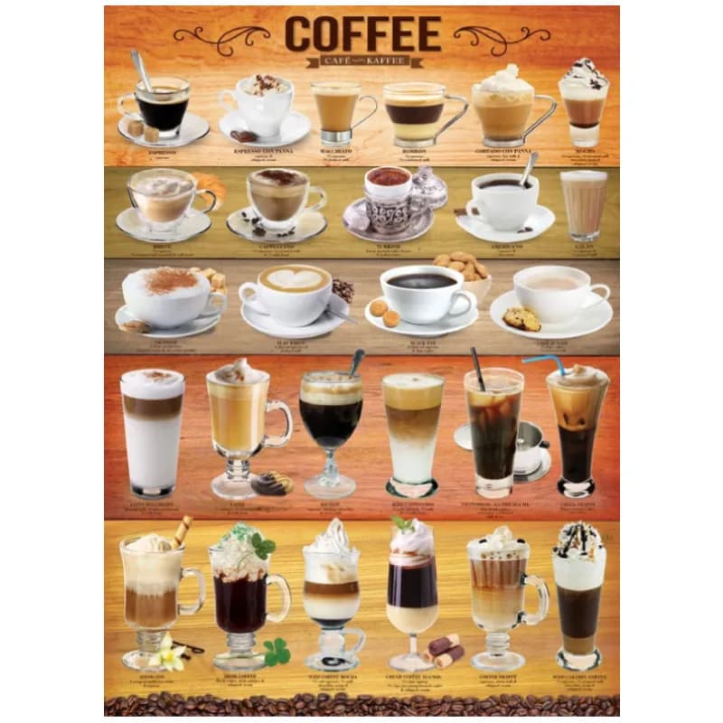پازل 1000 تكه یوروگرافیک طرح Coffee كد 0589-6000 — تصویر ۲