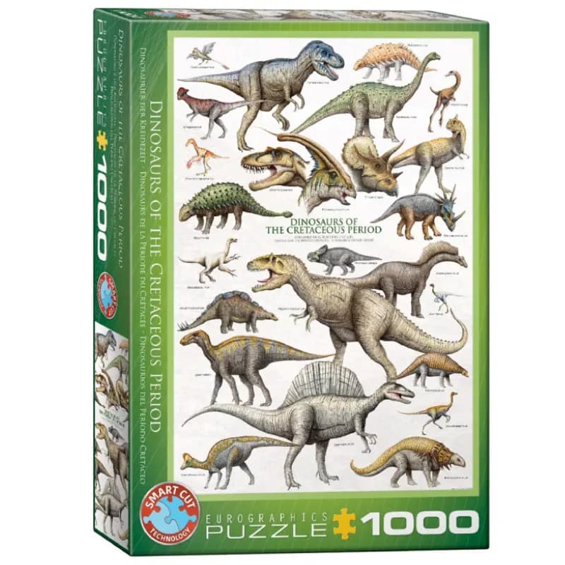 پازل 1000 تكه یوروگرافیک طرح Dinosaurs Cretaceous كد 0098-6000