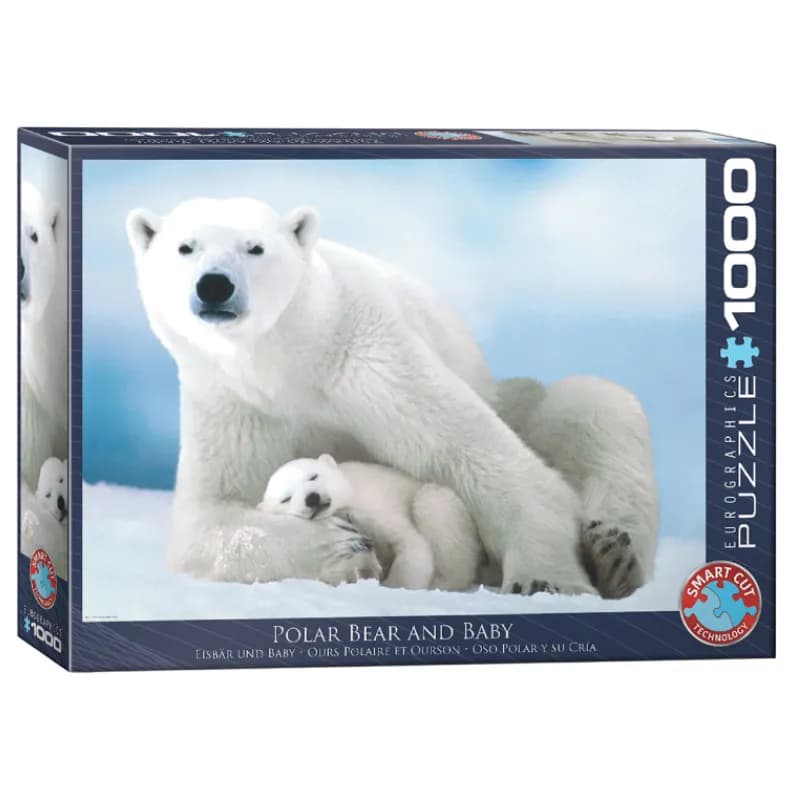 پازل 1000 تكه یوروگرافیک طرح Polar Bear and Baby كد 1198-6000