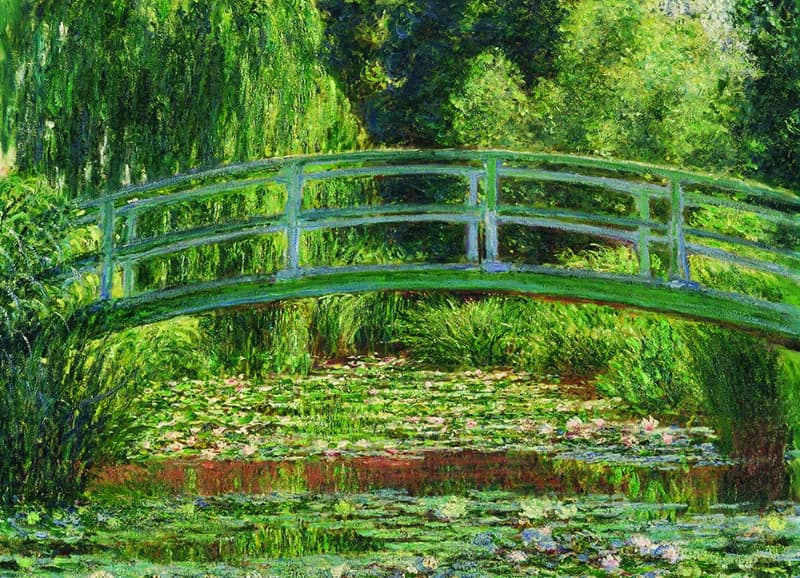 پازل 1000 تكه یوروگرافیک طرح The Japanese Footbridge كد 0827-6000 — تصویر ۲