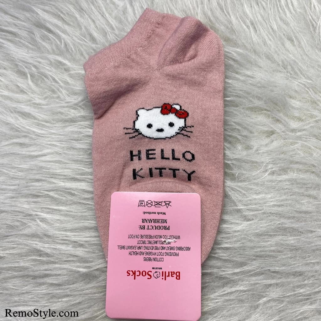 جوراب مچی دخترانه طرح Hello Kitty