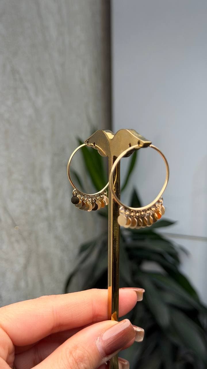 گوشواره پولکی سکه