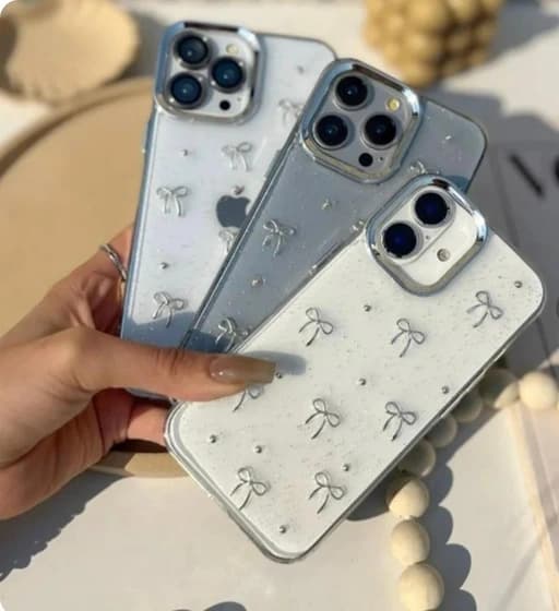 قاب اکلیلی شفاف طرح پاپیون سامسونگ A56/A36 — تصویر ۲