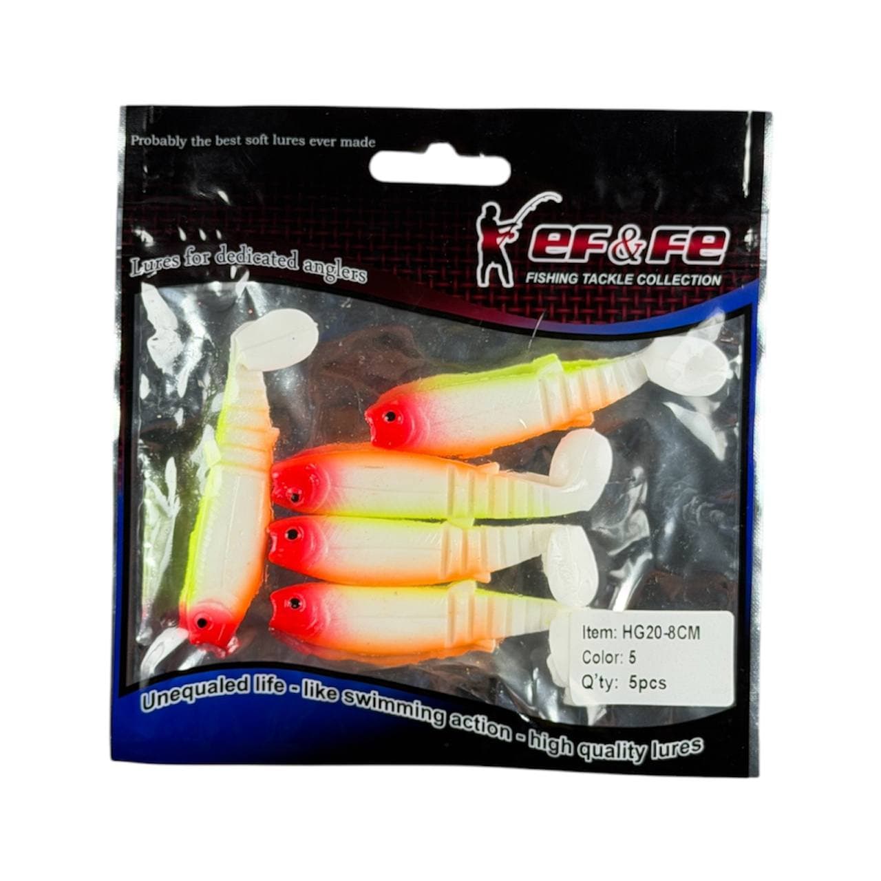 طعمه ژلهای ماهیگیری افه مدل EF&FE HG20 طول 8 سانتیمتر — تصویر ۲