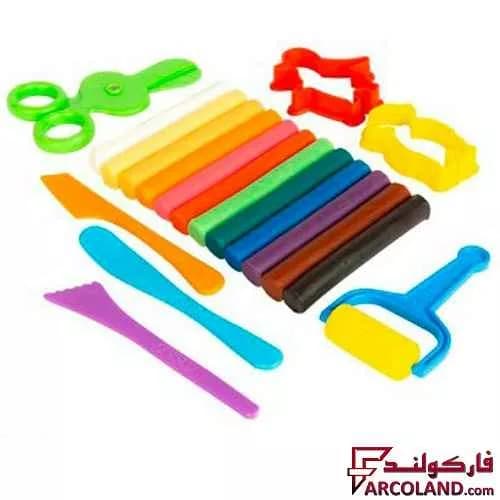خمیر بازی 12 رنگ وکیومی آریا مدل Arya 1022 — تصویر ۲