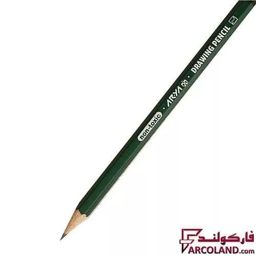 مداد طراحی 7B آریا طرح آرتیست Artist 3506 بسته 12 عددی — تصویر ۳