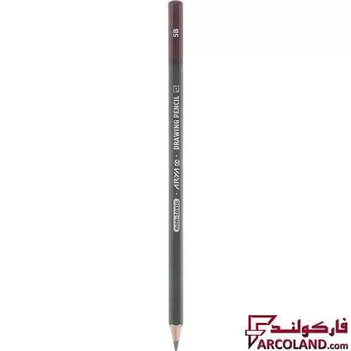 مداد طراحی 5B آریا طرح آرتیست Artist 3504 بسته 12 عددی — تصویر ۴