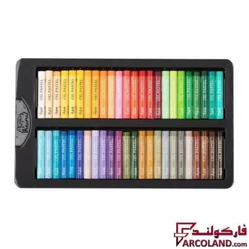 پاستل روغنی 48 رنگ آریا جعبه مقوایی مدل آرتیست Artist 2604 — تصویر ۴