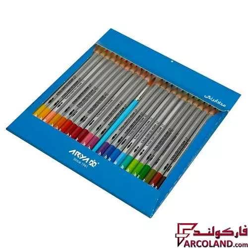 مداد آبرنگی 24 رنگ آریا جعبه مقوایی مدل آرتیست Artist 3088 — تصویر ۳
