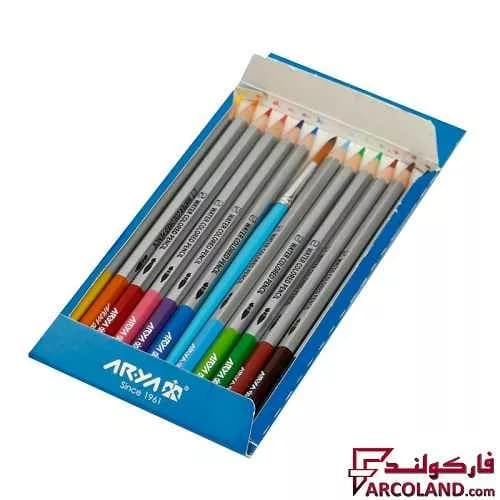 مداد آبرنگی 12 رنگ آریا جعبه مقوایی مدل آرتیست Artist 3084 — تصویر ۳