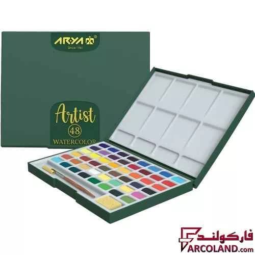 آبرنگ 48 رنگ آریا مدل آرتیست Artist 5604