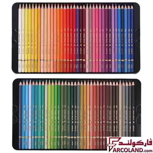 مداد رنگی 72 رنگ آریا جعبه فلزی مدل آرتیست Artist 3905 — تصویر ۳