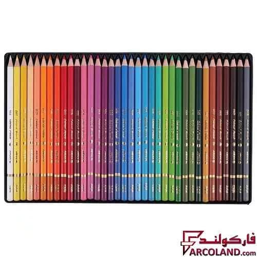 مداد رنگی 36 رنگ آریا جعبه فلزی مدل آرتیست Artist 3903 — تصویر ۳