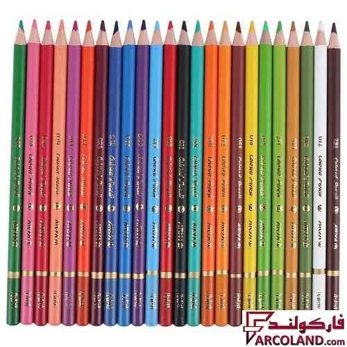 مداد رنگی 24 رنگ آریا جعبه فلزی مدل آرتیست Artist 3902 — تصویر ۳