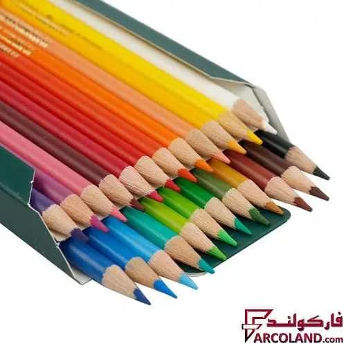 مداد رنگی 24 رنگ آریا جعبه مقوایی مدل آرتیست Artist 3602 — تصویر ۲