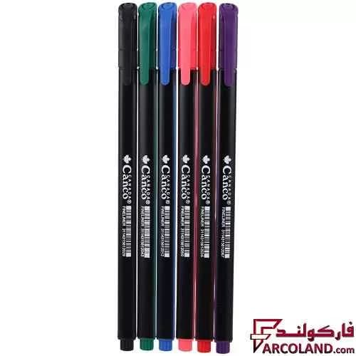 روان نویس کنکو رنگی 0.4 میلی متر Fine Liner بسته 6 عددی — تصویر ۲