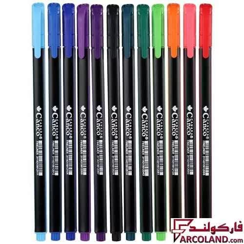 روان نویس کنکو رنگی 0.4 میلی متر Fine Liner بسته 12 عددی — تصویر ۲