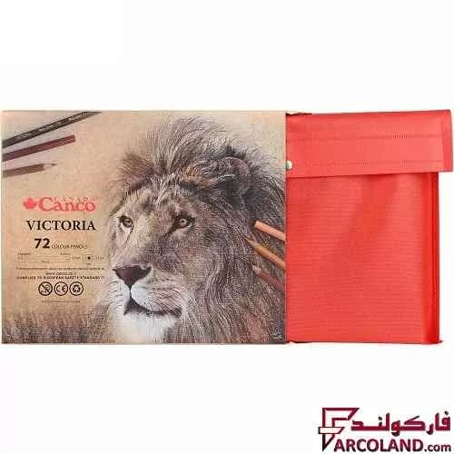 مداد رنگی 72 رنگ کنکو جعبه چوبی مدل Victoria — تصویر ۳