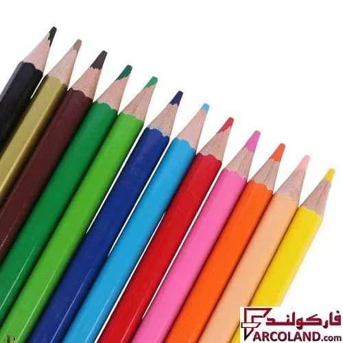 مداد رنگی 12 رنگ کنکو کیدز جعبه مقوایی مدل Kids — تصویر ۲