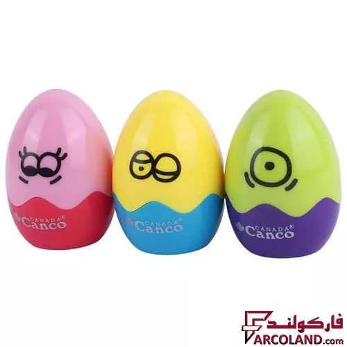 مداد تراش پلاستیکی مخزن دار تخم مرغی مدل EA2510