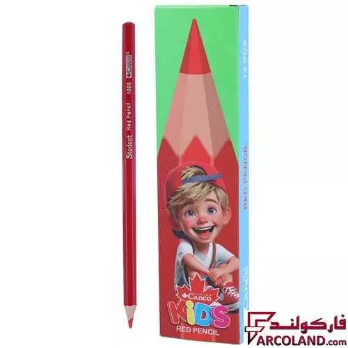 مداد قرمز کنکو کیدز مدل Kids بسته 12 عددی