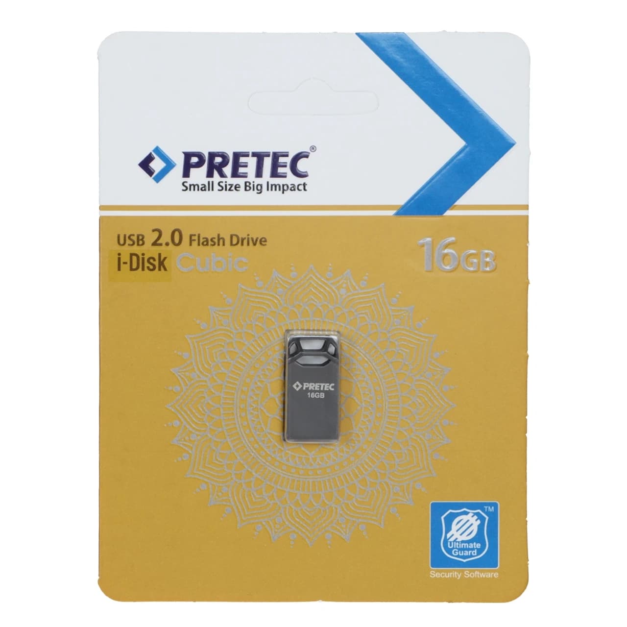 فلش مموری Pretec USB2.0 مدل Cubic ظرفیت 16GB- خاکستری (گارانتی فراگامان)
