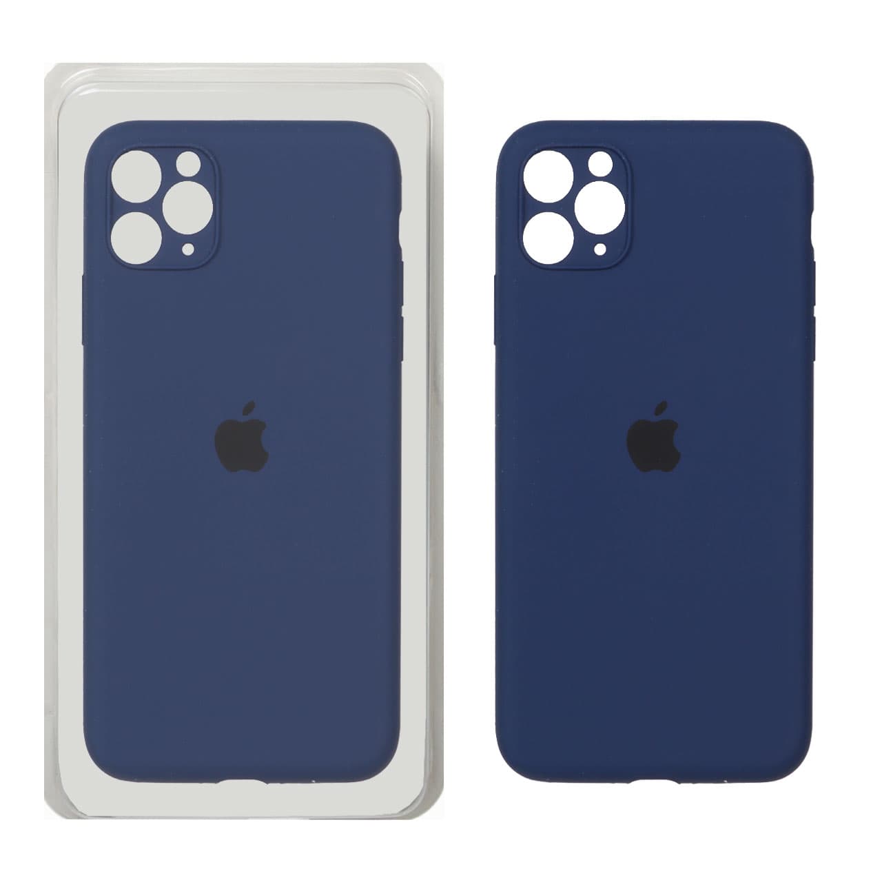 قاب سیلیکونی پاک کنی محافظ لنزدار اورجینال Apple iPhone 11 Pro Max – سرمه ای (پک اصلی)