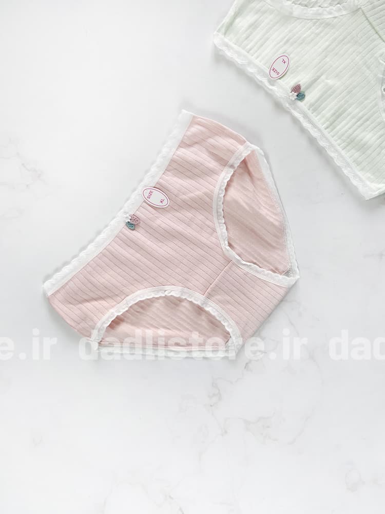 شورت اسلیپ نخ پنبه عروسکی توت فرنگی — تصویر ۳