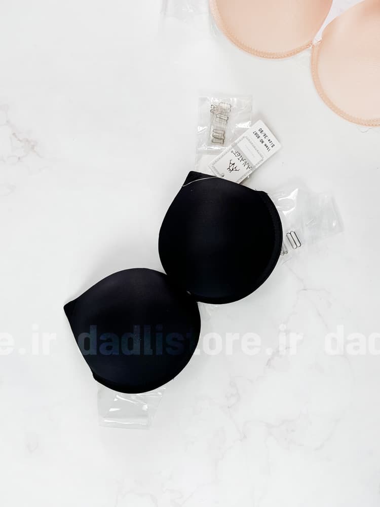 سوتین اسفنجی فنر دار پشت ژله ای بند نامرئی — تصویر ۲