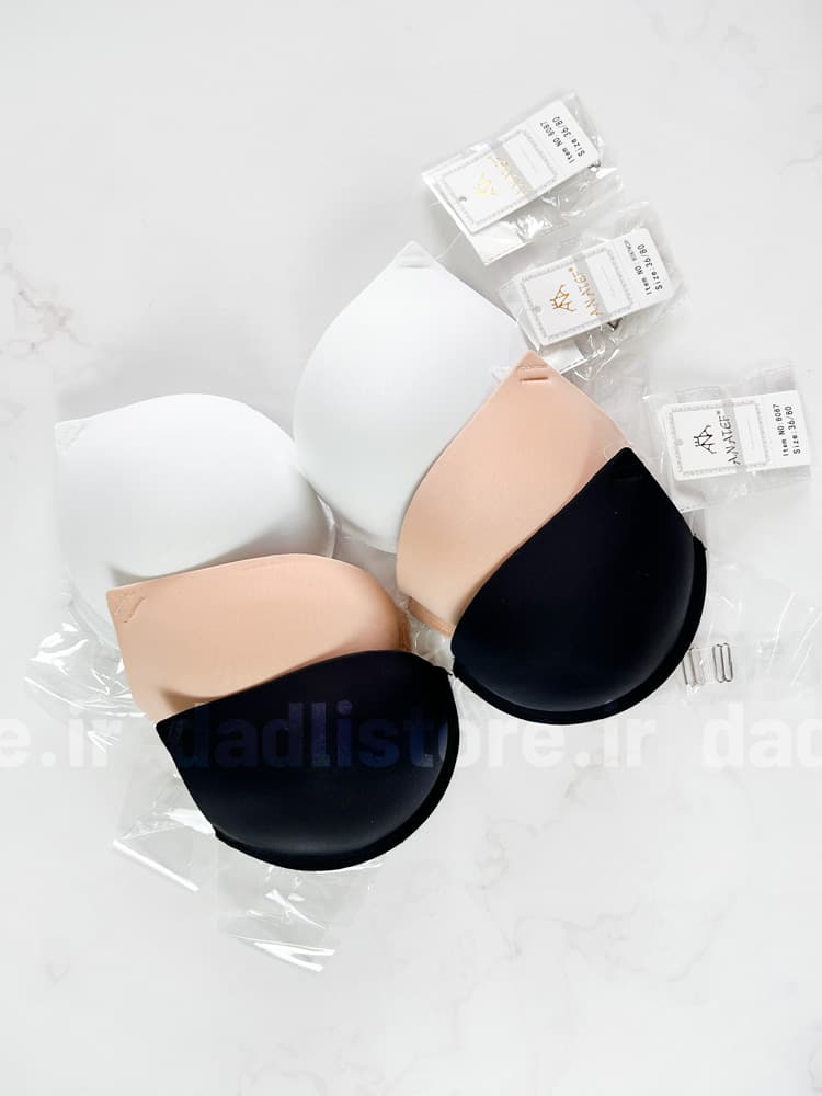 سوتین اسفنجی فنر دار پشت ژله ای بند نامرئی — تصویر ۶