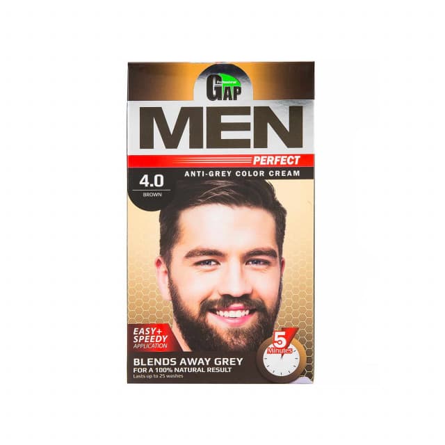 کیت رنگ مو مردانه گپ 4.0 رنگ قهوه ای حجم 50 میلی لیتر _ Gap